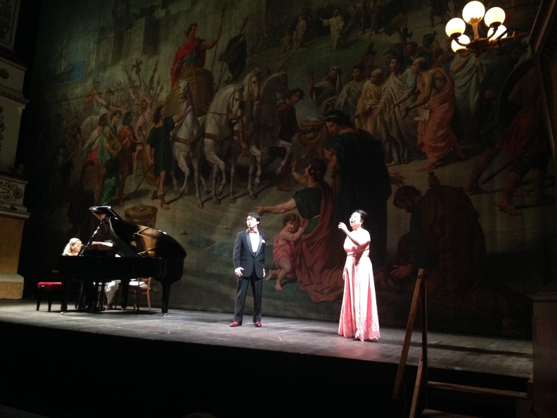 Fano, Teatro della Fortuna - 21 giugno 2015. Solisti dell’Accademia d'Arte Lirica, al pianoforte Mirca Rosciani.